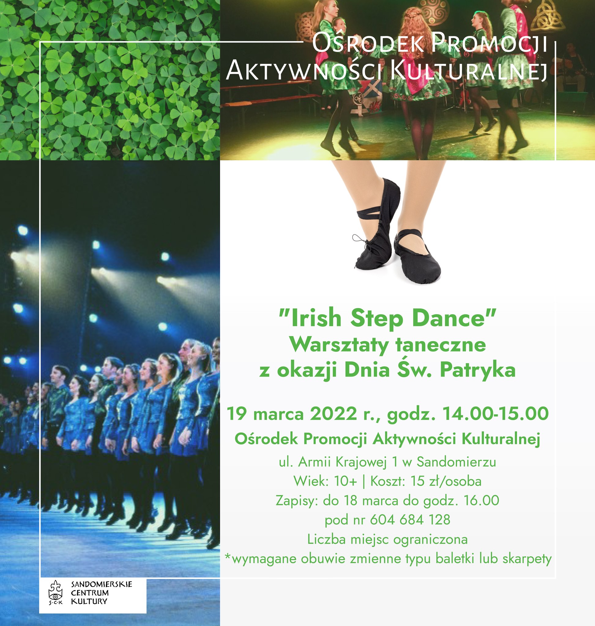 "Irish Step Dance" - warsztaty taneczne z okazji Dnia Św. Patryk