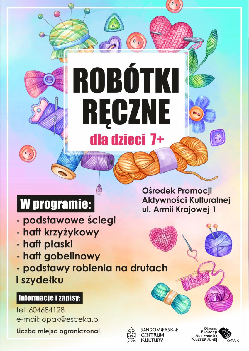 Robótki ręczne dla dzieci w OPAK