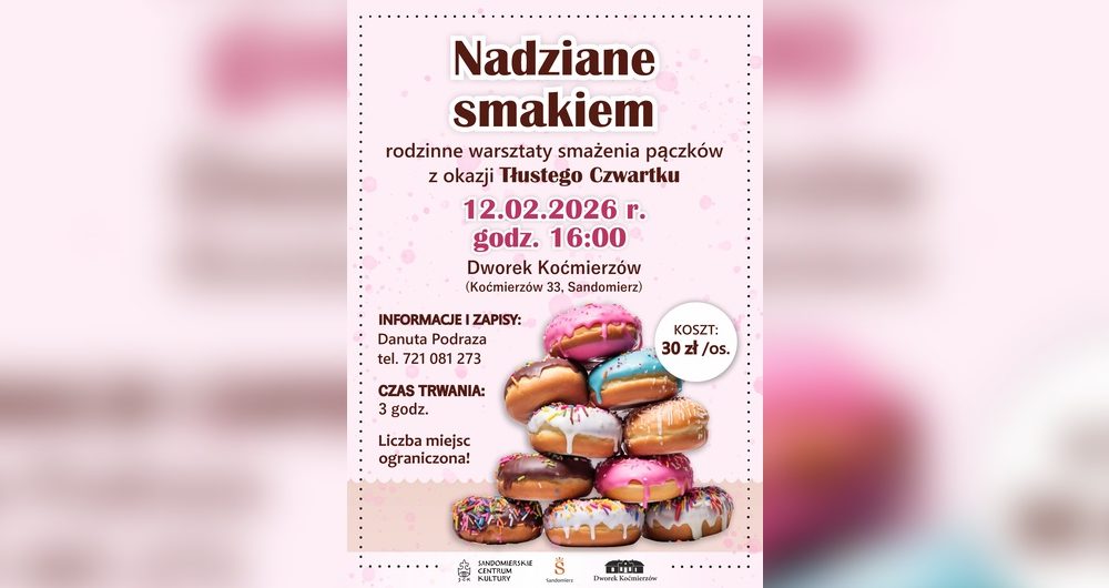 Nadziane smakiem – warsztaty z okazji Tłustego Czwartku